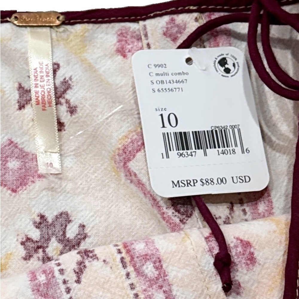 🌺Free People Cleo Geometric-Print Wrap Miniskirt🌸🌺 - Picture 7 of 16